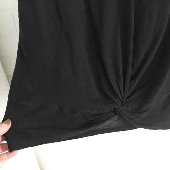 NWT Stella&Dot Women’s The Twist Tee Black Modal Cotton Lightweight Sz L - Picture 9 of 12